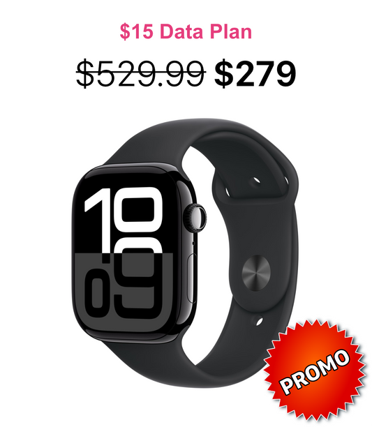 Get the Series 10 Apple Watch for $250 off - $15 data plan